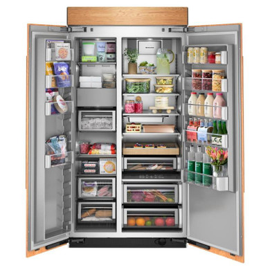 Kitchenaid® 25.5 Cu. Ft. 42" Built-In Panel-Ready Side-by-Side Refrigerator with Platinum Interior KBSN742TPA