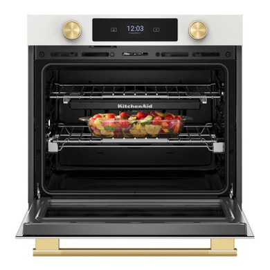 Kitchenaid® 30-inch Smart Electric Single Wall Oven with Assisted Cooking Modes KOES730SPL