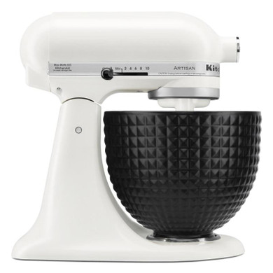 Kitchenaid® 5 Quart Black Studded Ceramic Bowl KSM2CB5LS