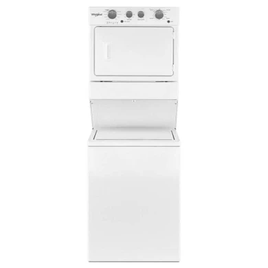 Whirlpool® 4.0 cu.ft I.E.C. Electric Stacked Laundry Center 9 Wash cycles and AutoDry™ YWET4027HW