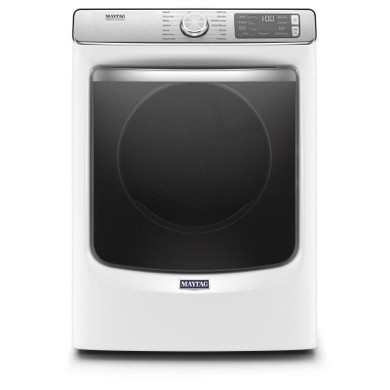 Maytag® Smart Front Load Electric Dryer with Extra Power and Advanced Moisture Sensing with industry-exclusive extra moisture sensor - 7.3 cu. ft. YMED8630HW