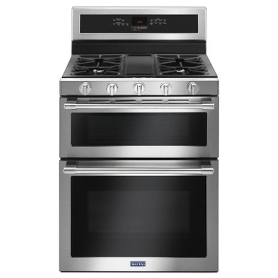 Maytag® 30-INCH WIDE DOUBLE OVEN GAS RANGE WITH TRUE CONVECTION - 6.0 CU. FT. MGT8800FZ