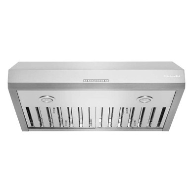 Kitchenaid® 30" 585 CFM Motor Class Commercial-Style Under-Cabinet Range Hood System KVUC600KSS