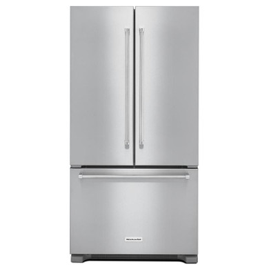 Kitchenaid® 22 cu.ft. 36-Inch Width Counter Depth French Door Refrigerator with Interior Dispense KRFC302ESS