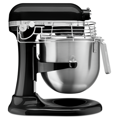 Kitchenaid® NSF Certified® Commercial Series 8 Quart Bowl-Lift Stand Mixer with Stainless Steel Bowl Guard KSMC895OB