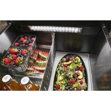 Kitchenaid® 24" Stainless Steel Undercounter Double-Drawer Refrigerator KUDR204KSB