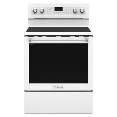 Kitchenaid® 30-Inch 5-Element Electric Convection Range YKFEG500EWH