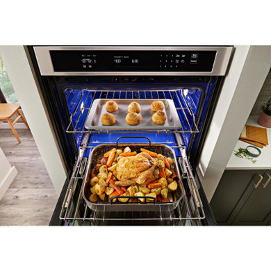 KitchenAid® 30" Double Wall Oven with Air Fry Mode KOED530PBS