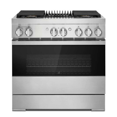 Jennair® 36" NOIR™ Dual-Fuel Professional-Style Range JDRP636HM