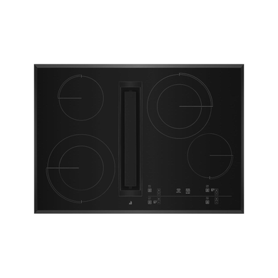 30" Electric Radiant Downdraft Touch Cooktop black JED4430KB