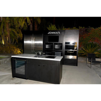 Jennair® NOIR™ 24" Under Counter Glass Door Refrigerator, Right Swing JUGFL242HM