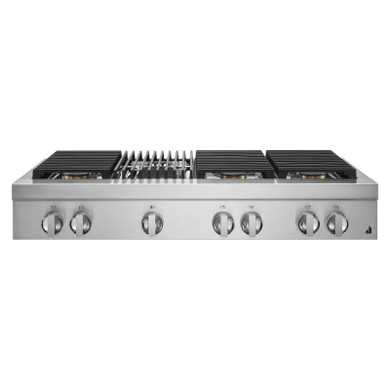 Jennair® 48" NOIR™ Gas Professional-Style Rangetop with Gas Grill JGCP648HM