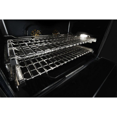 Jennair® RISE™ 48" Dual-Fuel Professional Range with Chrome-Infused Griddle and Gas Grill JDRP748HL