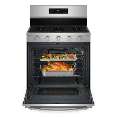 Whirlpool® 30-inch Gas Range with Air Cooking Technology, No Preheat Air Fry and Air Baking and Self Clean WFGS5030RZ
