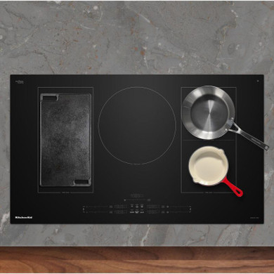 Kitchenaid® 36" Temp Cook™ Induction Cooktop with 5 Cooking Zones KCIT736SSS