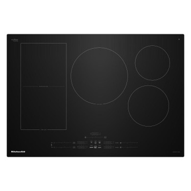 Kitchenaid® 30" Temp Cook™ Induction Cooktop with 5 Cooking Zones KCIT730SBL