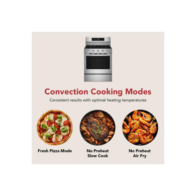 Kitchenaid® 5.0 Cu. Ft. Smart Freestanding Gas Range with Convection Cooking Modes KFGS530SPS