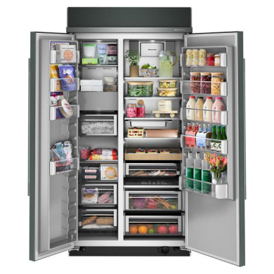 Kitchenaid® 25.5 Cu. Ft. 42" Built-In Side-by-Side Refrigerator with Platinum Interior KBSN742SJP