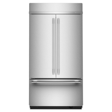Kitchenaid® 24.2 Cu. Ft. 42"" Built-In French Door Bottom Mount Refrigerator with Platinum Interior KBFN542SPS