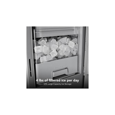 Kitchenaid® 29 cu. ft. French Door Refrigerator with Exterior Water and Ice and FreshChill™ Full-Width Refrigerated Drawer KRMF436SJP