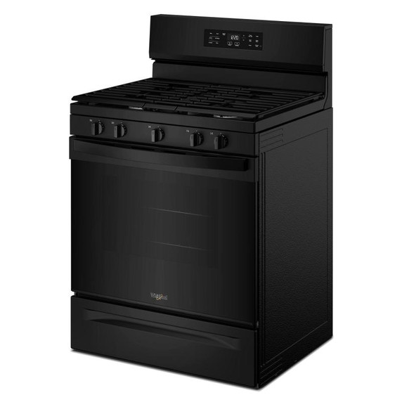 Whirlpool® 30-inch Gas Range with Air Cooking Technology and Steam Clean WFGS4530SB