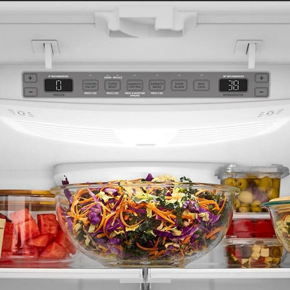 Kitchenaid® 20 Cu. Ft. 36-Inch Counter-Depth French Door Refrigerator with Internal Water Dispenser KRFC136SPS