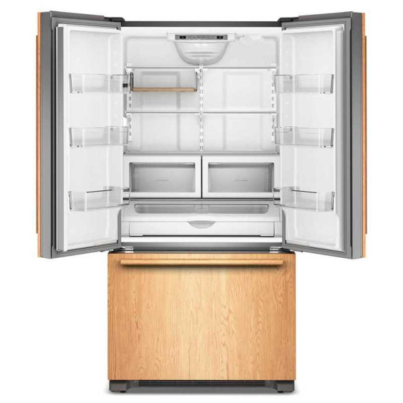 Kitchenaid® 22 Cu. Ft. 36-Inch Panel-Ready Counter-Depth French Door Refrigerator with Internal Water Dispenser KRFC136TPA