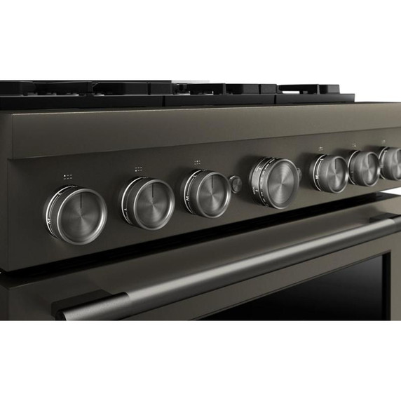 KitchenAid® 36-Inch 6 Burner Commercial-Style Gas Range with No Preheat Air Fry Mode KFGS936SBE