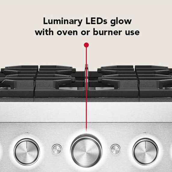 KitchenAid® 36-Inch 6 Burner Commercial-Style Dual Fuel Range with No Preheat Air Fry Mode KFDS936SSS