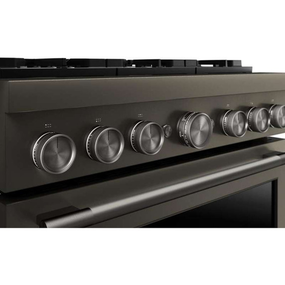 KitchenAid® 36-Inch 6 Burner Commercial-Style Dual Fuel Range with No Preheat Air Fry Mode KFDS936SBE