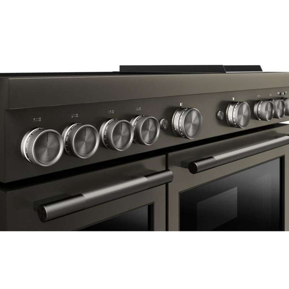 KitchenAid® 48-Inch 6-Element Induction Freestanding Commercial-Style Range with Griddle KFID948SBE