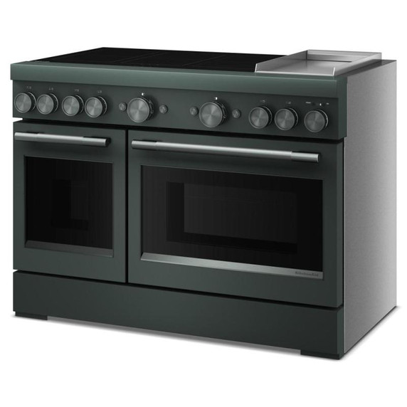 Kitchenaid® 48-Inch 6-Element Induction Freestanding Commercial-Style Range with Griddle KFID948SJP