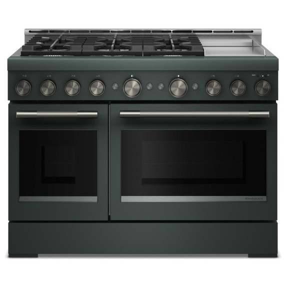 KitchenAid® 48-Inch 6 Burner Commercial-Style Gas Range with Griddle KFGD948SJP