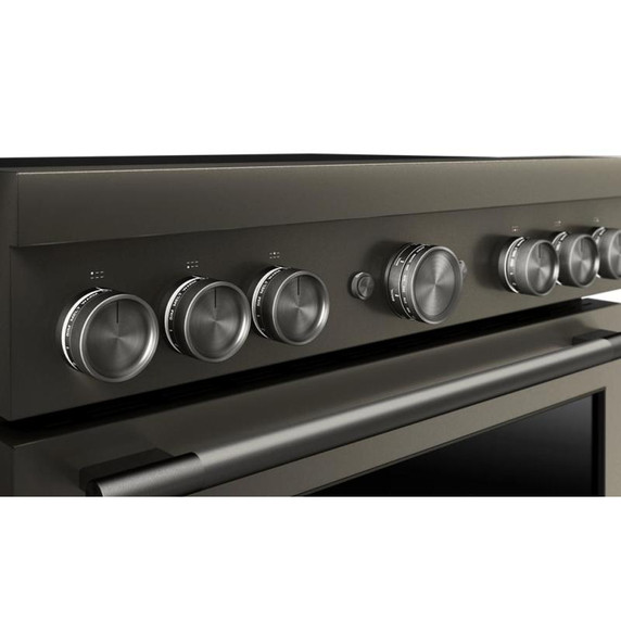 KitchenAid® 36-Inch 6-Element Induction Freestanding Commercial-Style Range with Air Fry KFIS936SBE