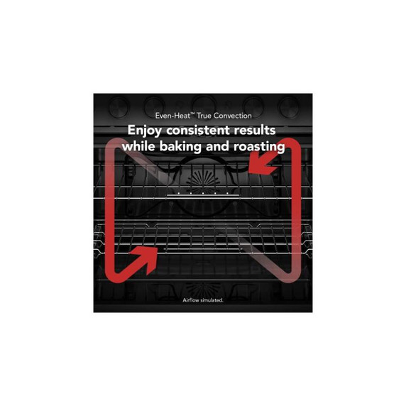 KitchenAid® 36-Inch 6-Element Induction Freestanding Commercial-Style Range with Air Fry KFIS936SBE