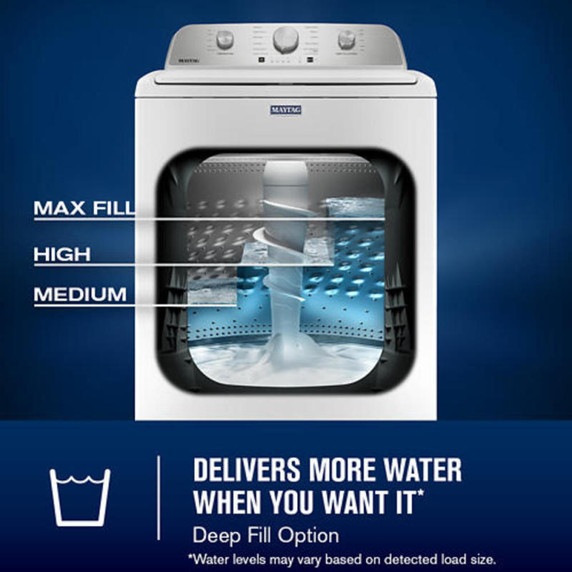 Maytag® 5.4 Cu. Ft. IECTop Load Agitator Washer with Extra Power Cycle MTW5205TW