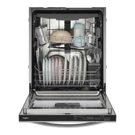Whirlpool® 47 dBA Flush to Cabinet Dishwasher with 3rd Rack WDTF5024SZ
