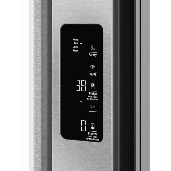 Kitchenaid® Counter-Depth French Door Refrigerator with External Water Dispenser KRFC736SPS
