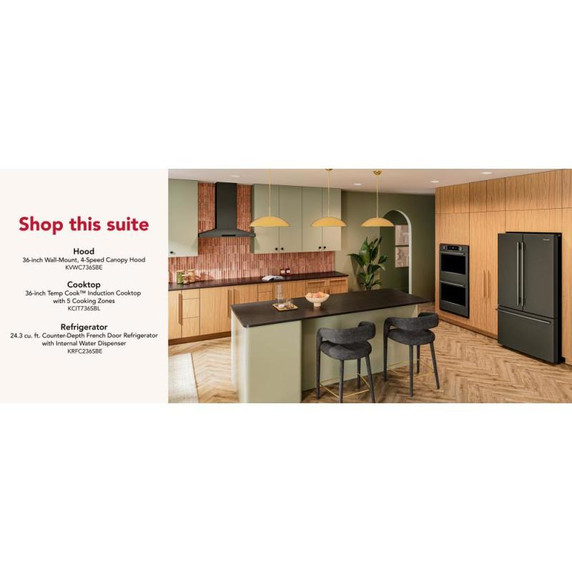 Kitchenaid® 30-inch Smart Electric Double Wall Oven with Intelligent Cooking Camera - Black Ore KOED930SBE