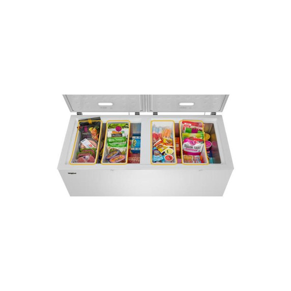 Whirlpool® 16 Cu. Ft. Convertible Chest Freezer with 3 Storage Baskets WZCC5516TW