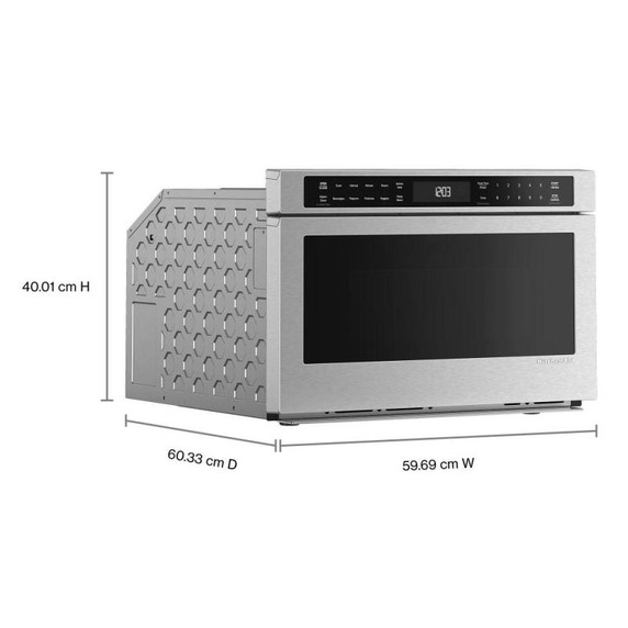 Kitchenaid® 24" Under-Counter Microwave Oven Drawer with Steam Cooking KMBD524TPS