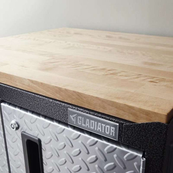Gladiator® 6' (182.9 cm) Wide Adjustable Height Hardwood Workbench GAWB06HWEG