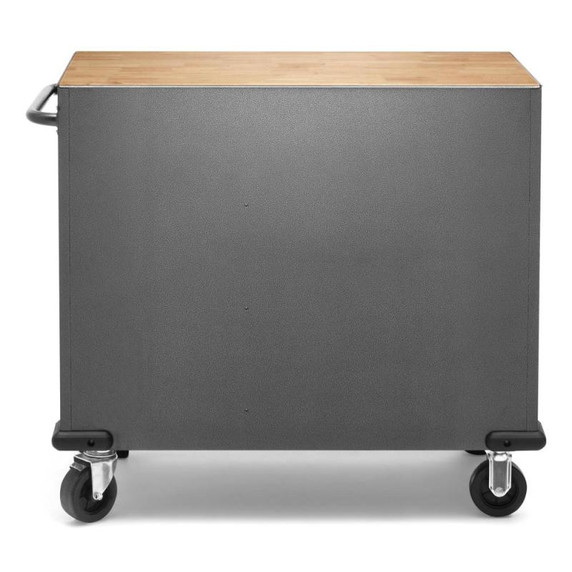 Gladiator® Premier 41 inch (104.1 cm) 9-drawer Mobile Tool Workbench with Solid Wood Top GAMT41HWJG