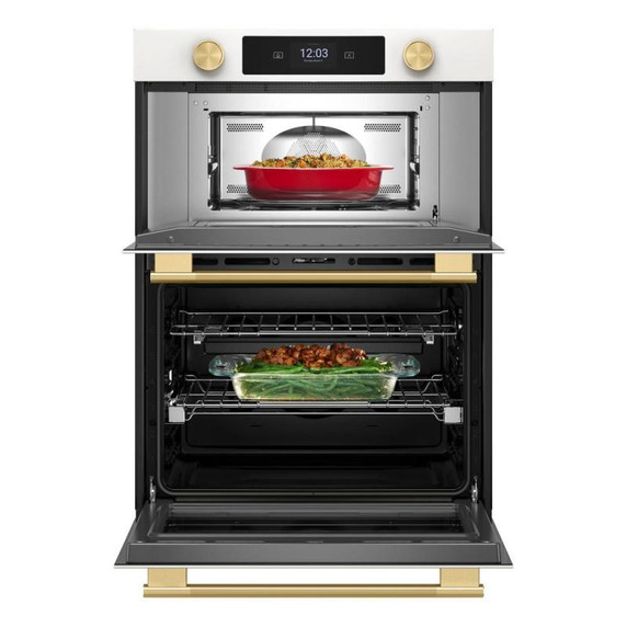 Kitchenaid® 30-inch Smart Electric Combo Wall Oven with Assisted Cooking Modes KOEC730SPL