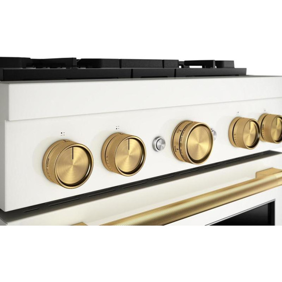 KitchenAid® 30-Inch 4 Burner Commercial-Style Dual Fuel Range with No Preheat Air Fry Mode KFDS930SPL