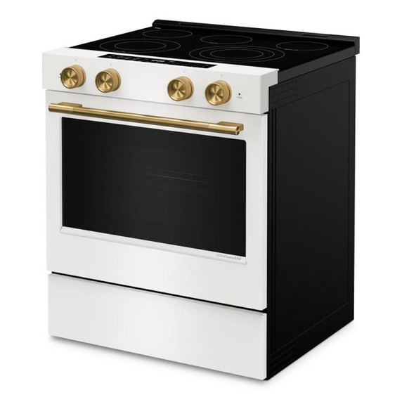 Kitchenaid® 5.3 Cu. Ft. Slide-in Electric Range with Two Even-Heat™ Hyper Elements and Convection Cooking Modes YKSES530SPL