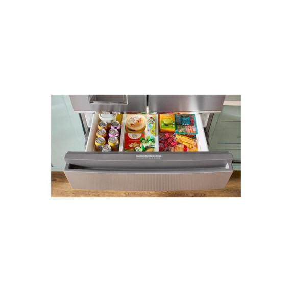 Whirlpool® 36-inch True Counter Depth 4-Door French Door Refrigerator with Nugget Ice - 22 cu. ft. WRMC7436TV