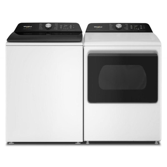 Whirlpool® 7.5 cu. ft. Smart Electric Top Load Dryer with Steam Iron and AI Dry YWED8509TW