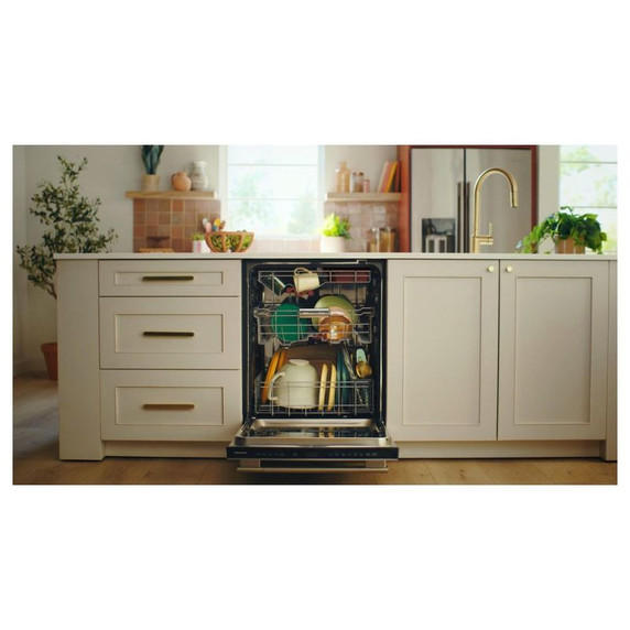 Kitchenaid® 360° Max Jets™ Third Rack Dishwasher with Stemware Shield and Stemware Clips, 44 dBA KDTS434SPS