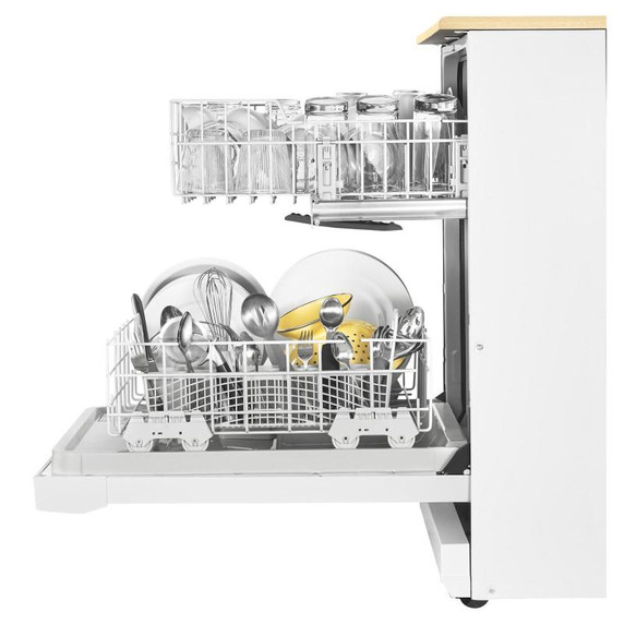 Whirlpool® Heavy-Duty Dishwasher with 1-Hour Wash Cycle WDP370PAHW